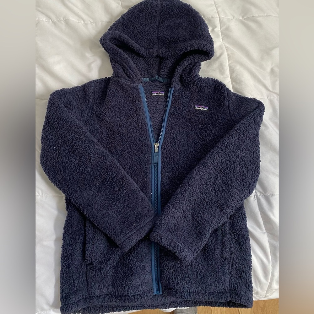 Patagonia Dark Blue Zip Up Fleece